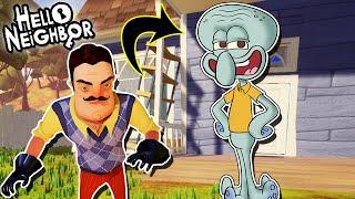 HELLO SQUIDWARD (Spongebob) | Hello Neighbor Mod