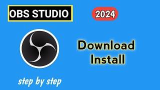 Download OBS STUDIO in 2024 on Laptop | How to download OBS STUDIO screen recorder on window