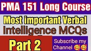 Verbal Intelligence Test | Pma Long Course 151 Initial Test Preparation