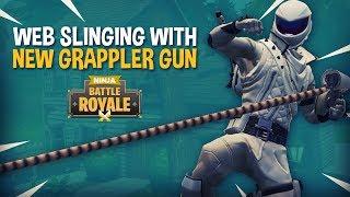 Web Slinging With New Grappler Gun!! - Fortnite Battle Royale Gameplay - Ninja & Nickmercs