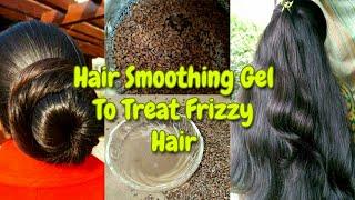 Try This Gel To Treat DRY FRIZZY HAIR Naturally | Hair Smooth Flaxseeds Gel Silky Hair |Shinny Roops