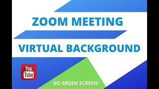 Virtual Background for Zoom with iPad (no Green Screen required)