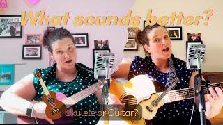 Which is the best sound for this song uke or guitar? 