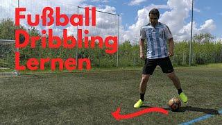 Fußball Dribbeln Technik Lernen/Tutorial - Tipps Für Anfänger/Kinder Ballkontrolle