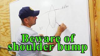 How shoulder bump affects seating depth