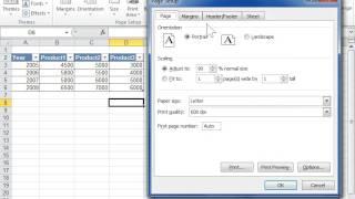 Excel 2010 Print a Sheet One Page Wide or Tall