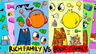 Incredibox Sprunki Rich Family Vs Poor Family Sticker Book #incrediboxsprunki #stickerbook #asmr