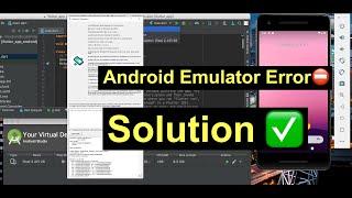 FIX Android Emulator closed because of an internal error