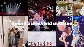 vlog | spend the weekend with me, kpop concert, babymonster biases & my fav matcha spot