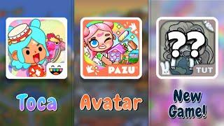 Toca boca world vs Avatar World vs Tut World  full tour with voice!  [ New update 2024 ]