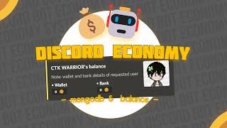 Discord Economy System - Mongodb & Balance Command