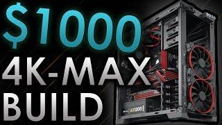 $1000 Gaming PC Build | 4K Ultrawide MAX ULTRA 60FPS Settings! | Best 1000 Dollar PC Build 2017