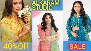 Alkaram Studio 40% Off Sale,  Summer Collection 2023