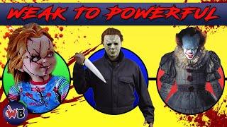 Slasher Movie Villains: Weak to Powerful 🩸