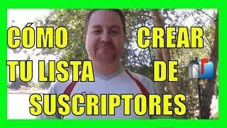  Aprende GRATIS cómo CREAR tu LISTA de SUSCRIPTORES de  Correo electrónico para tu BLOG 