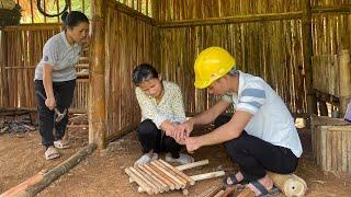 Kind PhD in Agriculture Help Deaf-Mute Single Mother Make Wooden Table |Ly Nhi Ca