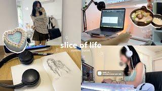 LIFE LATELY  busy life as a design student, daily routine, cooking, sketchbook tour & more!