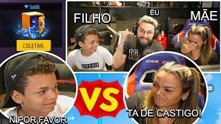 MÃE Pro-Player chamou seu FILHO pro x1! Mãe Vs Filho