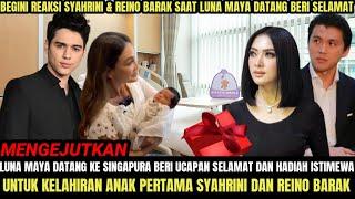 Lihatlah  Begini Reaksi Syahrini & Reino Barak Saat Luna Maya Datang Beri Selamat