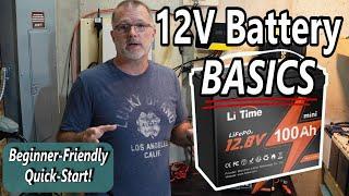 12V BATTERY BASICS:  Featuring the NEW Li Time Mini 12V 100Ah LiFePO4 Battery