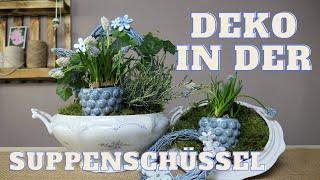 Deko Trio  | DIY Kränze | günstige & natürlich Dekoidee in der Suppenschüssel