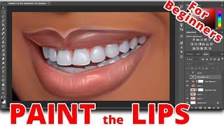 Smudge painting Photoshop LIP tutorial for beginners