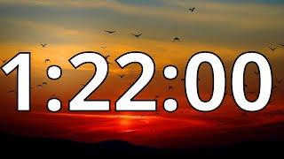 1 Hour 22 Minutes Countdown Timer With Alarm Sound At the End (Simple Beep)