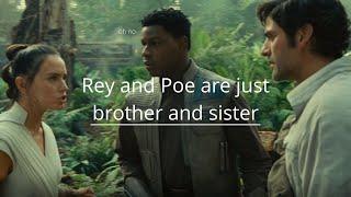 Rey and Poe basically being brother and sister for 47 seconds