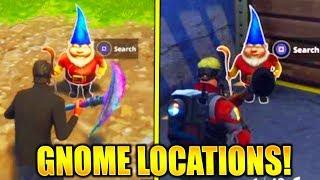 "Search the Hidden Gnome in Different Named Locations" ALL HIDDEN GNOME LOCATIONS FORTNITE WEEK 7!
