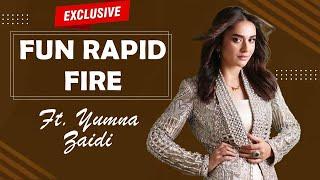 EXCLUSIVE! Yumna Zaidi Plays The Fun Rapid Fire With GlitzVision USA | Nayab