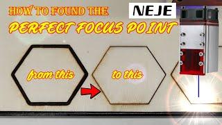 How To Found The Perfect Laser Focus Point - NEJE master 2s max  A40640 40w laser modul