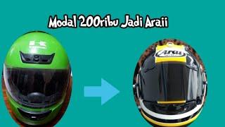 Bikin Helm ala ala arai basic helm ninja ijo