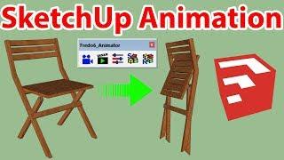 Folding Chair Animation In SketchUp