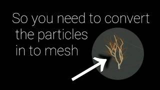 how to convert particles in to mesh[model a tree],blender 2.8 ,blendervacations