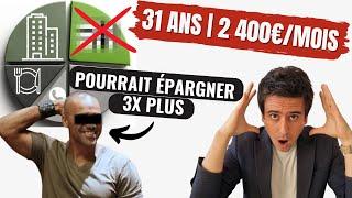 31 ans, il gagne 2 400€/mois, mais cette dépense l'empêche d'économiser | Présentation de patrimoine