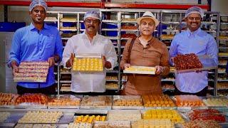South India’s Biggest Sweets & Snacks Factory! ADYAR ANANDA BHAVAN | A2B Pure Ghee Sweets Making Pt1