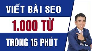 Hướng dẫn viết bài SEO web cực nhanh với công nghệ này | Cách soạn thảo văn bản bằng giọng nói