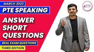 Answer Short Questions | PTE Speaking | PTE Predictions March 2023 | Third Edition by PTE Society