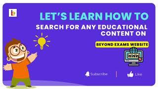 Learn how to search any educational content on Beyond exams.