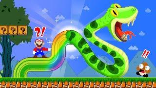 Super Mario Bros. But Every Thing Mario Touches Turns Into Animals!! | ADN MARIO GAME