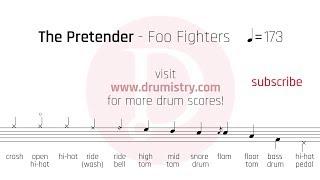 Foo Fighters - The Pretender Drum Score