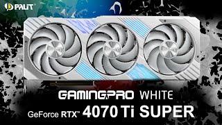 Palit GeForce RTX 4070 Ti SUPER GamingPro White OC | NVIDIA GPU | White PC