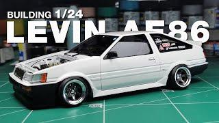 Build 1/24 Aoshima Toyota Corolla Levin AE86 GT-APEX