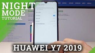 How to Enable Night Mode in HUAWEI Y7 2019 - Night Mode Settings