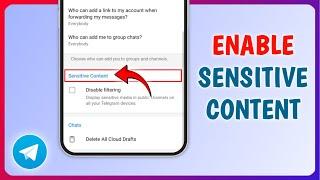 How to Enable Sensitive Content on Telegram | Disable Sensitive Content Filtering