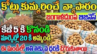 How To Start Potatoes Business|How To Start Potato Business Telugu|బంగాళదుంపల వ్యాపారం Potato Market