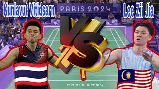 Lee Zii Jia VS Kunlavut Vitidsarn| MATCH2024 THROWBACK‼️SIAPAKAH YANG AKAN DAPAT TITLE OLYMPIC?