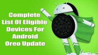 Android OREO O 8.0 | Complete list of eligible Android Smartphones for Android O (OREO) 8.0 update