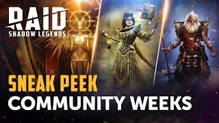 RAID: Shadow Legends | Community Weeks Sneak Peek