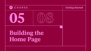 [05] Building the Homepage in Elementor